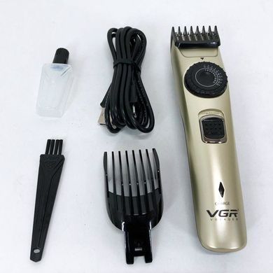 Многофункциональная аккумуляторная машинка для стрижки VGR V-031, Домашние машинки UM-224 для стрижки 144163 фото