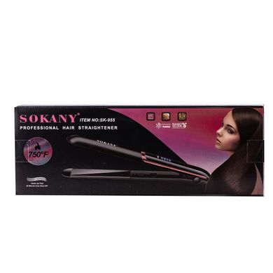 Випрямляч для волосся до 400 градусів Sokany щипці для випрямлення волосся SK955B фото