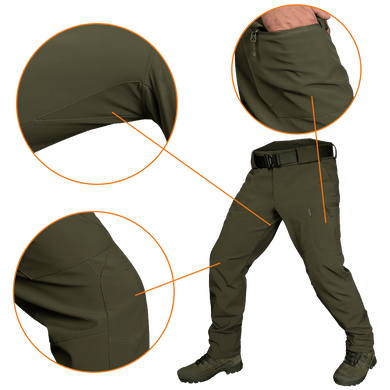 Штани SoftShell Mesh Олива (7307), XL 7307-XL фото