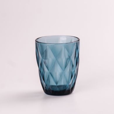 Склянка для напоїв фігурна гранована з товстого скла набір 6 шт HP032BL фото