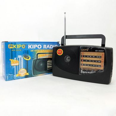 Радиоприемник KIPO KB-308AC - мощный 5-ти волновой фм Радиоприемник fm диапазона, Приемник фм радио ws69592 фото