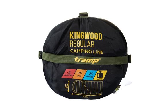 Спальний мішок Tramp Kingwood Long (-5/-10/-25) ковдра з капюшоном правий, UTRS-053L-R UTRS-053L-R фото