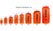 Гермомішок TRAMP PVC Diamond Ripstop 15л UTRA-112 Помаранчевий UTRA-112-orange фото 3