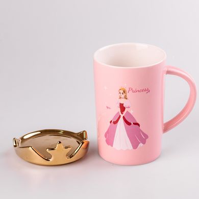 Чашка керамічна Princess 450мл з кришкою чашка з кришкою чашки для кави HPCYM0845P фото