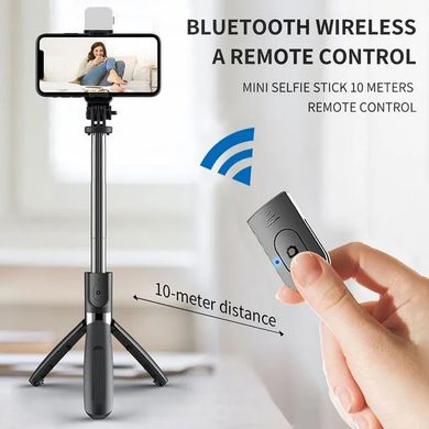 Универсальный штатив тренога для телефона Selfie Stick L02 Bluetooth монопод-трипод штатив селфи палка ws68839 фото