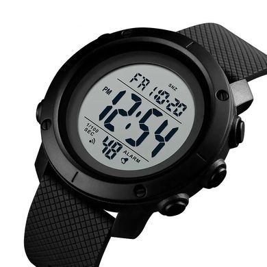 Часы наручные мужские SKMEI 1434BKWT BLACK-WHITE, оригинальные мужские часы. Цвет: черный ws37155-1 фото