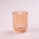 Склянка для напоїв фігурна прозора ребриста з товстого скла набір 6 шт Бурштиновий HP7112A фото 2