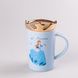 Чашка керамічна Princess 450мл з кришкою чашка з кришкою чашки для кави Блакитний HPCYM0845BL фото 1