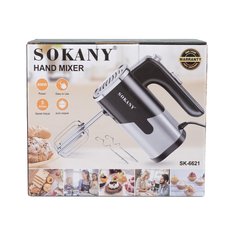 Миксер ручной Sokany SK-6621 Hand Mixer 800W миксер блендер SK6621BST фото