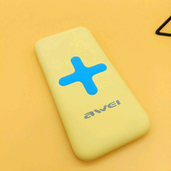 Power Bank AWEI P98K (Беспроводная зарядка) 8000 mAh. BO-426 Цвет: желтый 36397 фото