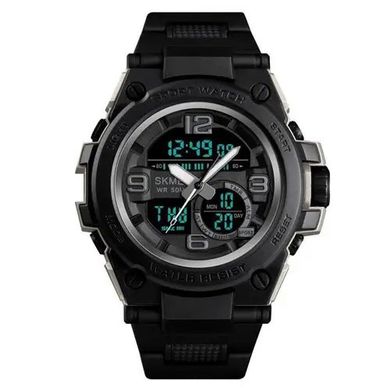Часы наручные мужские SKMEI 1452BK BLACK, водонепроницаемые мужские часы. Цвет: черный ws63653 фото