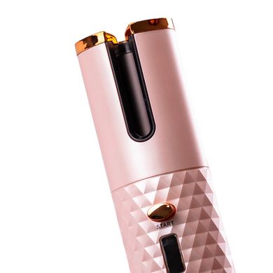 Стайлер для волосся автоматичний бездротовий 6 режимів 200°C плойка для завивки та укладання локонів портативна Рожевий HP7955P фото