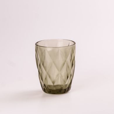 Склянка для напоїв фігурна гранована з товстого скла набір 6 шт Зелений HP032GR фото
