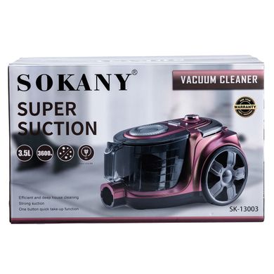 Пылесос ручной Sokany Super Suction 3.5 л пылесос ручной для дома SK13003 фото