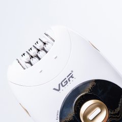 Епілятор жіночий акумуляторний 2 швидкості USB депілятор для тіла і ніг VGR V-706 Чорний HPV706B фото