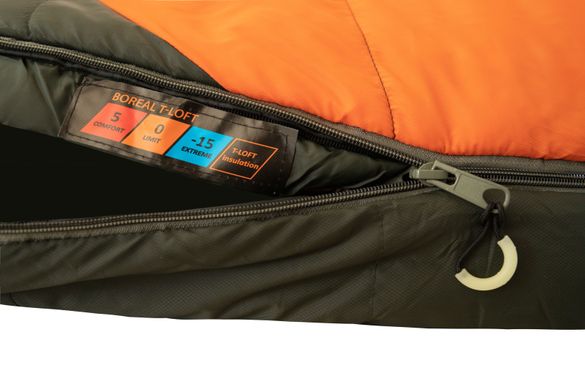 Спальный мешок Tramp Boreal Long кокон правый orange/grey 225/80-55 UTRS-061L UTRS-061L-R фото