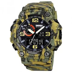 Годинник наручний чоловічий SKMEI 1520CMGN CAMO GREEN, годинник військовий чоловічий, для військовослужбовців. Колір: камуфляж ws33722-2 фото