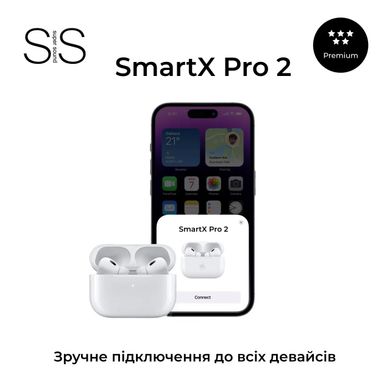 Наушники беспроводные TWS SmartX Pro 2 Premium Bluetooth наушники с микрофоном SAP2P фото