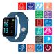 Smart Watch T80S, два браслети, температура тіла, тиск, оксиметр. Колір: синій ws39115 фото 7