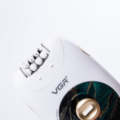 Эпилятор женский аккумуляторный 2 скорости USB депилятор для тела и ног VGR V-706 Зеленый HPV706GR фото