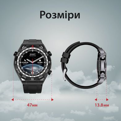 Смарт годинник чоловічі водонепроникні розумні годинники з nfc годинник для вимірювання тиску UR154B фото