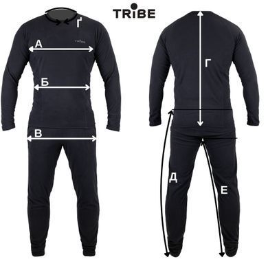 Термобілизна чоловіча Tribe Microfleece (футболка+штани) T-KA-0015-grey, T-KA-0015-grey-S T-KA-0015-grey-S фото