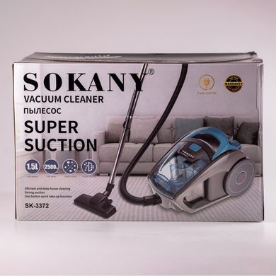Пылесос Sokany Super Suction Vacuum Cleaner 2500W 1.5l пылесосы SK3372 фото