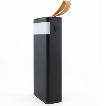 Повербанк LEVINO 30000 mAh з ліхтариком USB-C/USB-A/MicroUSB, чорний HP-N50B фото