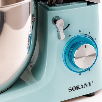Миксер планетарный Sokany SK-277 Kitchen Master Stand Mixer 1800W 8l стационарный миксер SK277 фото