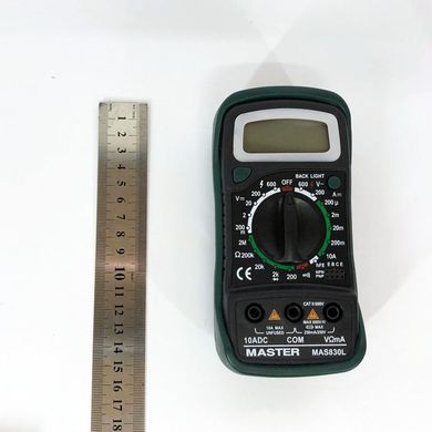Мультиметр універсальний цифровий тестер Mastech MAS830L, професійний тестер, для дому ws95374 фото