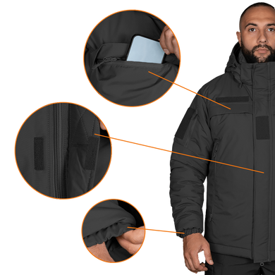 Зимова куртка Patrol System 3.0 Nylon Taslan Чорна (7273), XXL 7273-XXL фото