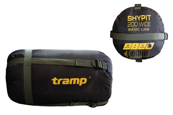 Спальний мішок Tramp Shypit 200 Wide ковдра з капюшоном правий olive 220/100 UTRS-059L UTRS-059L-R фото