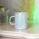Чашка керамічна Glaze 420мл у дзеркальній перламутровій глазурі кухоль для чаю з кришкою Блакитний HPCYM0763BL фото 1