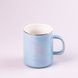 Чашка керамічна Glaze 420мл у дзеркальній перламутровій глазурі кухоль для чаю з кришкою Блакитний HPCYM0763BL фото 2