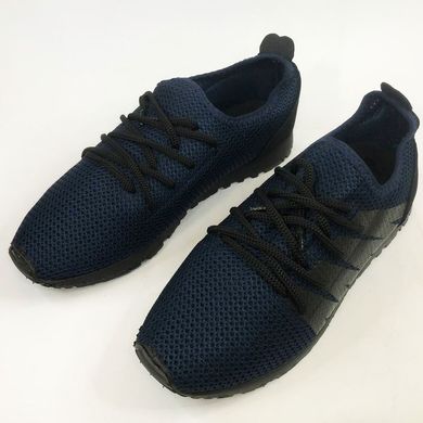 Кросівки літо чоловіча сітка 40 розмір | Текстильні кросівки | Модель 41373. Колір: синій ws41373 фото