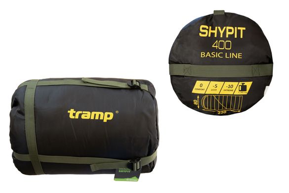 Спальный мешок Tramp Shypit 400 одеяло с капюшоном левый olive 220/80 UTRS-060R-L UTRS-060R-L фото
