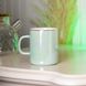 Чашка керамічна Glaze 420мл у дзеркальній перламутровій глазурі кухоль для чаю з кришкою Бірюзовий HPCYM0763T фото 1