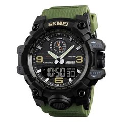 Годинник наручний чоловічий SKMEI 1586AG ARMY GREEN, чоловічий армійський водостійкий тактичний. Колір: зелений ws61777 фото
