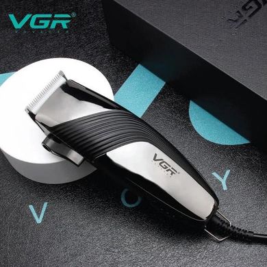 Професійна машинка VGR V-121 провідна машинка для стрижки волосся керамічне лезо, 8 насадок ws98414 фото
